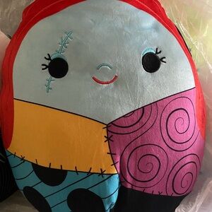 Disney Squishmallows Sally Plush with Red and Blue